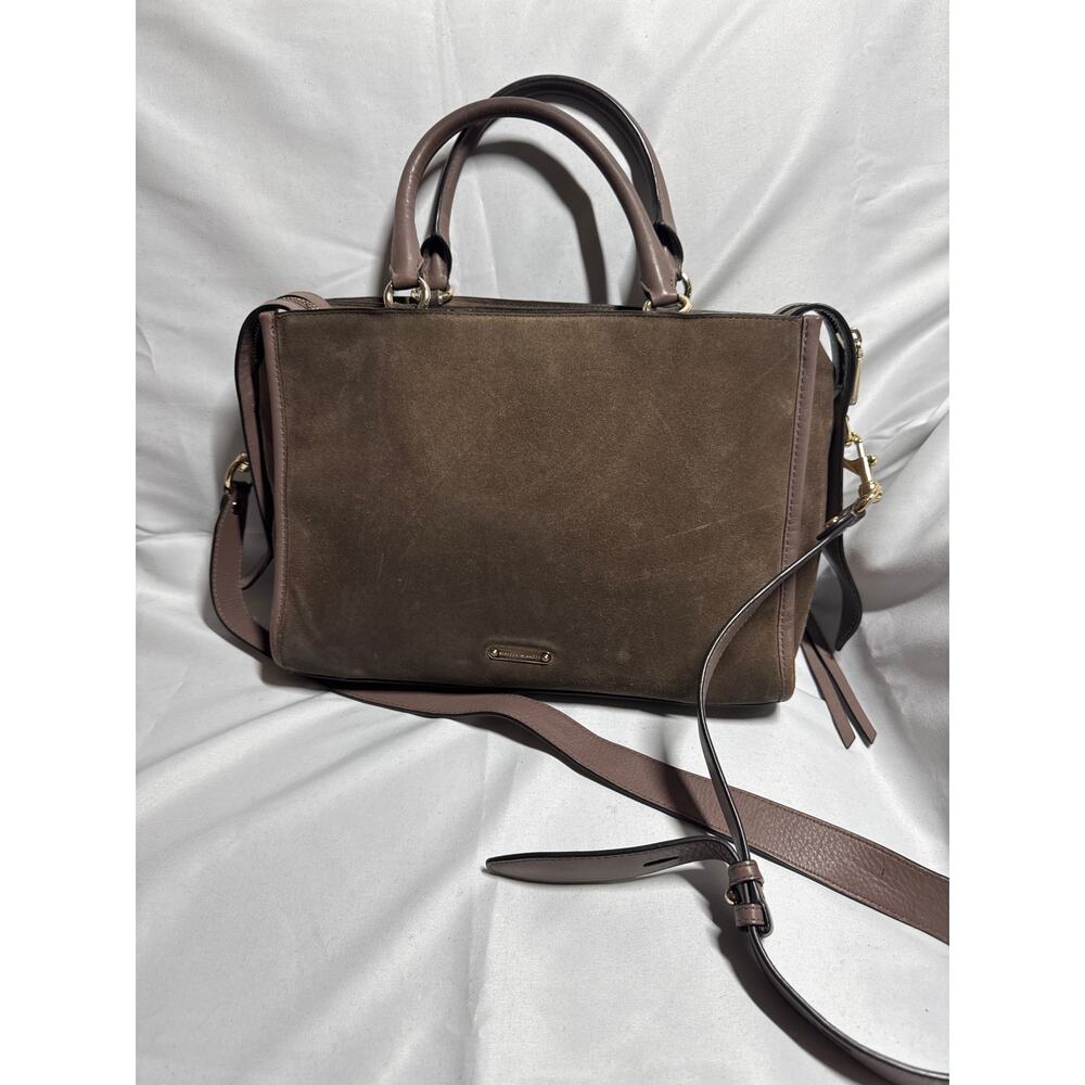 Rebecca Minkoff Bedford Suede Brown/Grey Crossbody Bag